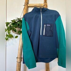 Patagonia Microdini 1/2 Zip Pullover - Tidepool blue - Size L